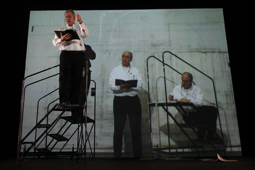 William Kentridge. <i>I am not me, the horse is not mine</i>. 2010. Performed at
The Museum of Modern Art, 2010. &copy; 2010 William Kentridge. Photo: Paula Court