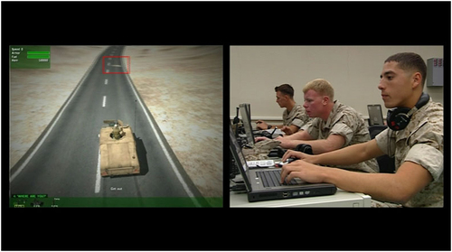 Harun Farocki. Still from <i>Serious Games I: Watson is Down.</i> 2010. Two-channel video installation (color, sound). 8 min. The Museum of Modern Art, New York. Committee on Media and Performance Art Funds, 2011. © 2011 Harun Farocki. Courtesy the artist and Greene Naftali Gallery, New York