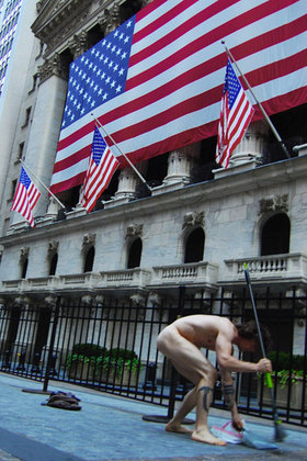 <i>Ocularpation: Wall Street</i>. Photo by Mike Kingsbaker