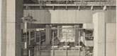 Paul Rudolph. Art and Architecture Building, Yale University, New Haven, Connecticut (partial exterior perspective). 1958. Ink on board, 30 x 40" (72.6 x 101.6 cm). The Museum of Modern Art. Gift of the architect