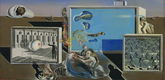 Salvador Dal&iacute;. <i>Illumined Pleasures</i>. 1929. Oil and collage on composition board, 9 3/8 x 13 3/4" (23.8 x 34.7 cm). The Museum of Modern Art. The Sidney and Harriet Janis Collection. &copy; 2008 Salvador Dal&iacute;, Gala-Salvador Dal&iacute; Foundation/Artists Rights Society (ARS), New York