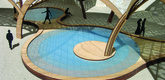 Rendering of BEATFUSE! by OBRA, 2006 Young Architects Program award winner