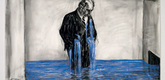 William Kentridge. <i>Drawing from Stereoscope, “Untitled”.</i> 1998&ndash;99. Charcoal, pastel, and colored pencil on paper, 47 1/4 x 63" (120 x 160 cm). The Museum of Modern Art, New York. Gift of The Junior Associates of The Museum of Modern Art, with special contributions from Anonymous, Scott J. Lorinsky, Yasufumi Nakamura, and The Wider Foundation