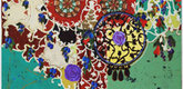 Beatriz Milhazes. <i>Succulent Eggplants</i>. 1996. Synthetic polymer on canvas, 74 3/4 x 96 1/2" (189.9 x 245.1 cm). The Museum of Modern Art, New York. Gift of Agnes Gund and Nina and Gordon Bunshaft Bequest Fund. &copy; 2003 Beatriz Milhazes