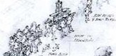Francis Al&yuml;s. <i>Study for The Procession, New York City, June 2002</i>. Pencil on tracing paper, 8 x 11" (20.4 x 28 cm)
