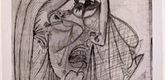 Pablo Picasso. <i>The Weeping Woman</i>. 1937. Etching, aquatint and drypoint, plate: 27 1/8 x 19 1/2" (68.9 x 49.5 cm), sheet: 30 5/16 x 22 5/16" (77 x 56.7 cm). Publisher: the artist, Paris. Printer: Lacouri&egrave;re, Paris. Edition: 15 (3rd of 7 states). Acquired through the generosity of the Katsko Suzuki Memorial Fund, the Riva Castleman Endowment Fund, David Rockefeller, The Philip and Lynn Straus Foundation Fund, and Agnes Gund and Daniel Shapiro; Linda and Bill Goldstein, Mr. and Mrs. Herbert D. Schimmel, the Edward John Noble Foundation, and the Associates of the Department of Prints and Illustrated Books; The Cowles Charitable Trust, Nelson Blitz, Jr. with Catherine Woodard and Perri and Allison Blitz, Mary Ellen Meehan, and Anna Marie and Robert F. Shapiro; and Ruth and Louis Aledort, Carol and Bert Freidus, David S. Orentreich, M.D., and Susan and Peter Ralston. &copy; 2001 Estate P. Picasso/ARS, N.Y.