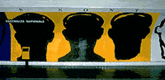 Jean-Charles Blais. <i>Untitled</i>. 1990- . Subway installation of screenprinted posters. Each image on four sheets, overall: 118 1/8 x 78 7/16". Photograph courtesy the artist.
