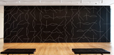 Installation view of Sol LeWitt's <i>Wall Drawing #260</i> at The Museum of Modern Art, 2008. Sol LeWitt. <i>Wall Drawing #260</i>. 1975. Chalk on painted wall, dimensions variable. Gift of an anonymous donor. &copy; 2008 Sol LeWitt/Artists Rights Society (ARS), New York. Photo &copy; Jason Mandella