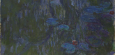 Claude Monet. Water Lilies, Reflections of Weeping Willows. 1914&ndash;1926. Oil on canvas. 51 1/4" x 78 3/4" (130.2 x 200 cm). Private collection. Image &copy; The Metropolitan Museum of Art