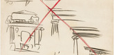 Le Corbusier (Charles-&Eacute;douard Jeanneret ). "Ceci n'est pas l'architecture" drawing from Buenos Aires Lecture. 1929. Charcoal and crayon on paper, 39 3/4 x 25 9/16" (101 x 65 cm). Gift of Agnes Gund in honor of Patricia Phelps de Cisneros
