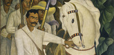 Diego Rivera. Agrarian Leader Zapata. 1931. Fresco, 7' 9 3/4" x 6' 2" (238.1 x 188 cm). The Museum of Modern Art. Abby Aldrich Rockefeller Fund