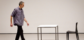 Xavier Le Roy. <i>Self Unfinished</i>. 1998. Performed at The Museum of Modern Art, 2011. &copy; 2011 Yi-Chun Wu/ The Museum of Modern Art