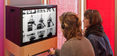 Installation view of the MoMA Media Lounge. Photo by Thomas Griesel