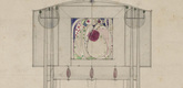 Charles Rennie Mackintosh (British, 1868&ndash;1928) and Margaret Macdonald (British, 1865&ndash;1933). Design for a Fireplace Wall, interior elevation of drawing room at 3 Lilybank Terrace, Glasgow. 1901. Pencil and watercolor on paper. 11 1/2 x 10 3/4" (29.2 x 27.3 cm). The Museum of Modern Art, New York. Gift of Joseph H. Heil, by exchange, 2009.