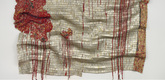 El Anatsui. Bleeding Takari II. 2007. Aluminum and copper wire, 12' 11" x 18' 11" (393.7 x 576.6 cm). Gift of Donald L. Bryant, Jr. and Jerry Speyer