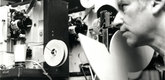 Ken Jacobs during a Nervous System Performance. Image courtesy The Museum of Modern Art