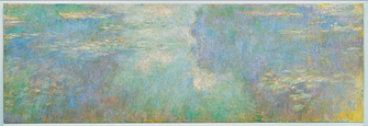 Claude Monet. Water Lilies. 1914-26. Oil on canvas, 6' 6 1/2" x 19' 7 1/2" (199.5 x 599 cm). Mrs. Simon Guggenheim Fund. © 2009 Artists Rights Society (ARS), New York / ADAGP, Paris 