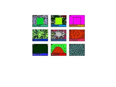 Interactives: Screenshot from <i>Peter Halley Exploding Cell</i>, 1997