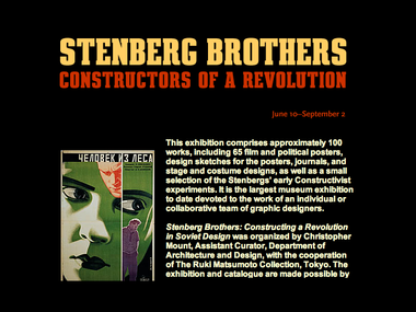 Interactives: <i>Stenberg Brothers Construction of a Revolution</i>, 1997
