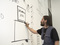 Dan Perjovschi. <i>WHAT HAPPENED TO US?</i> 2007. Permanent marker on wall. Installation view. &copy;2007 Dan Perjovschi. Photo: Robin Holland