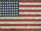 Jasper Johns. <i>Flag</i>. 1954&ndash;55. Encaustic, oil, and collage on fabric mounted on plywood (three panels). 42 1/4 x 60 5/8". The Museum of Modern Art, New York. Gift of Philip Johnson in honor of Alfred H. Barr, Jr. &copy; 1996 Jasper Johns/Licensed by VAGA, New York, NY.