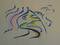 John Canemaker. Detail of animation drawing for Bridgehampton. 1998.
