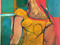 Oil and  charcoal on fiberboard<br />
46 1/8 x 27 5/8" (117.2 x 70.2 cm)<br />
Hirshhorn Museum and Sculpture Garden, Smithsonian Institution, Washington D.C<br />
Gift from Joseph H. Hirshhorn Foundation, 1966 F <br />
© 2011 The Willem de Kooning Foundation / Artists Rights Society (ARS), New York<br />
