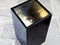 Lacquered wood, metal, glass, and electrical device
Private collection