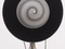 Painted wood demisphere fitted on velvet-covered disk, copper collar with Plexiglas dome, motor, pulley, and metal stand<br>
The Museum of Modern Art, New York. Gift of Mrs. William Sisler and Edward James Fund