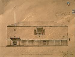 Jyväskylä Workers' Club, East elevation