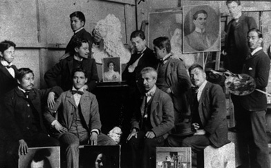 Rivera at the Academia de San Carlos
