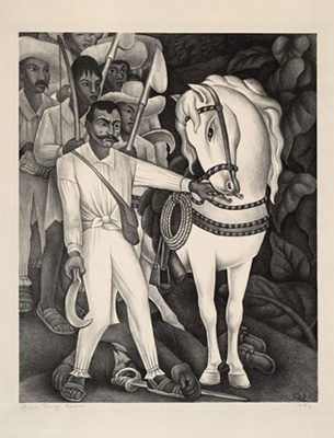 Zapata print from Weyhe portfolio