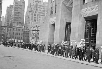 Protest outside of Rockefeller Center