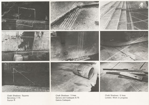 Brochure for Robert Janz's artwork Line on a Walk, documenting his activity on New York City streets, March/April 1976 [I.A.34]