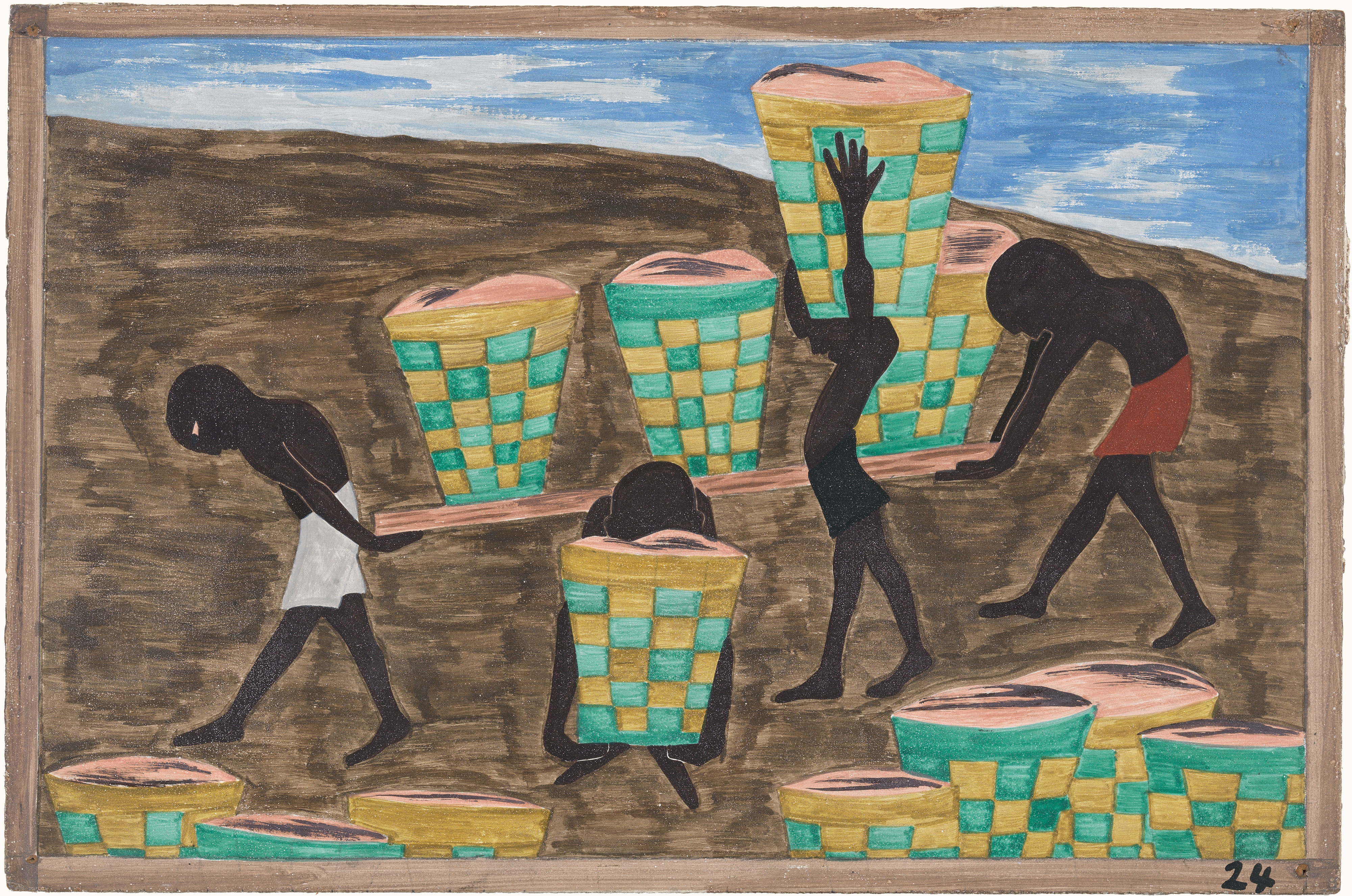 Jacob Lawrence ジェイコブ ローレンス アートプリント MOMA Jacob Lawrence Barber Shop Framed Print – MoMA Design Store