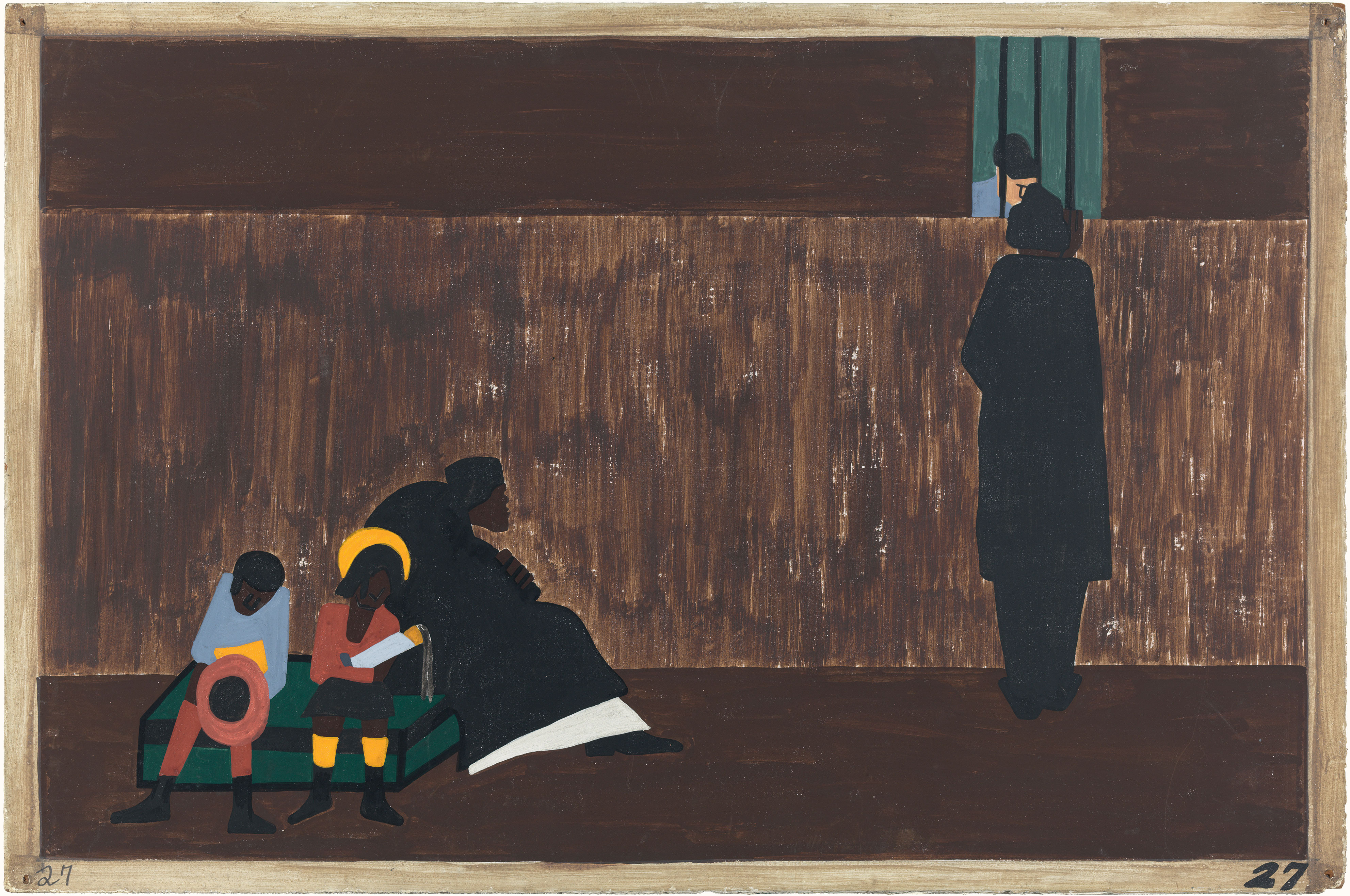 Jacob Lawrence ジェイコブ ローレンス アートプリント MOMA Jacob Lawrence Barber Shop Framed Print – MoMA Design Store