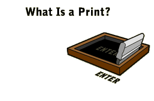What is a print? icon