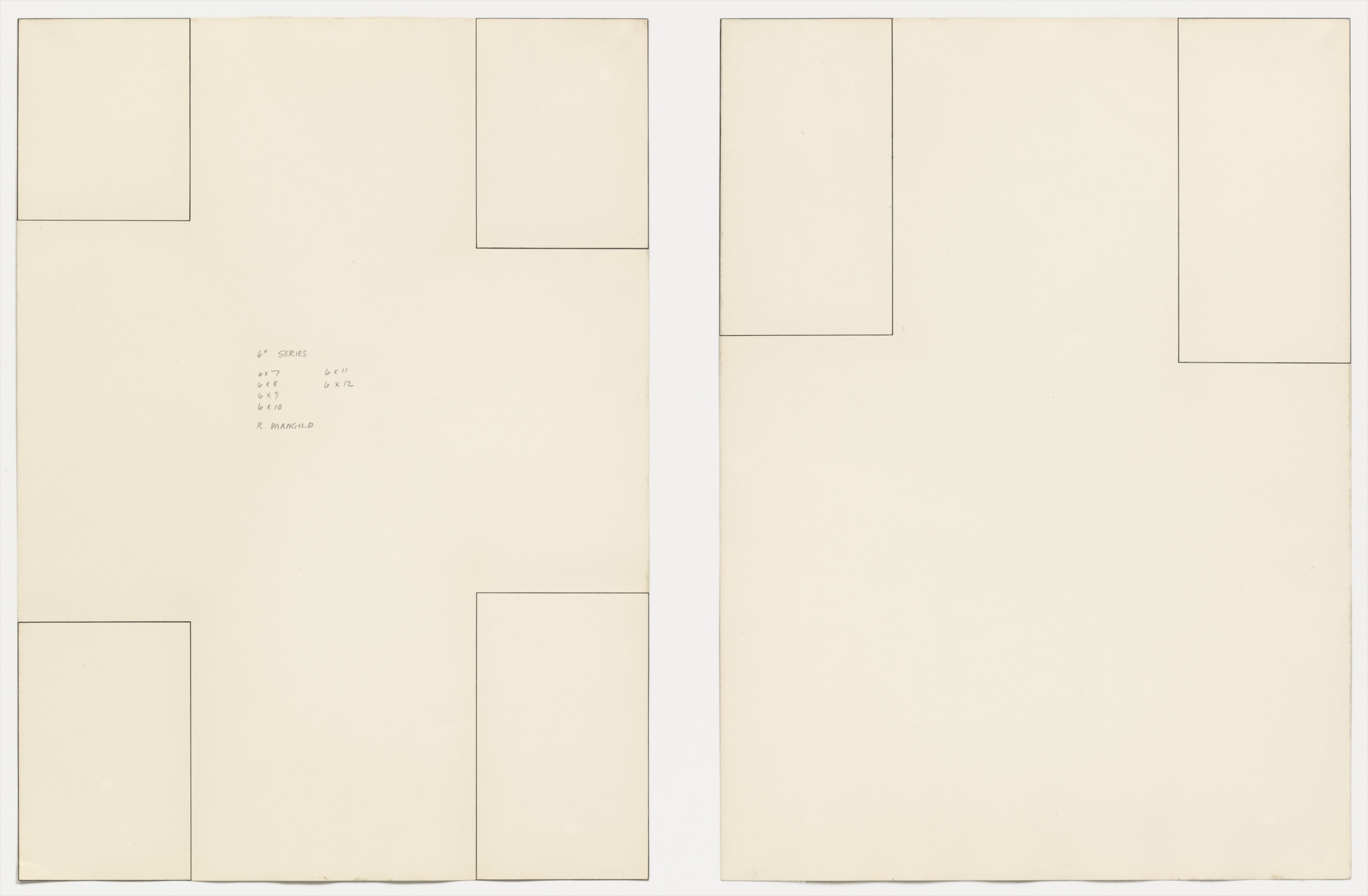 Robert Mangold. 6&#34; Series. 1970