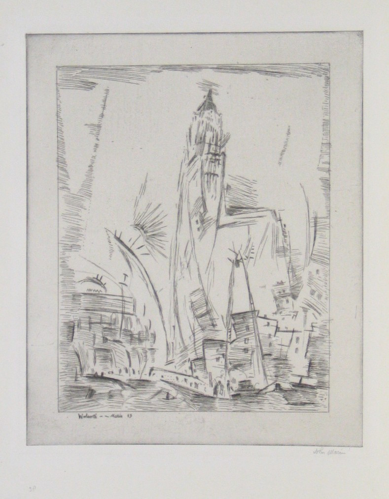 John Marin. Woolworth Building No. 2. 1913