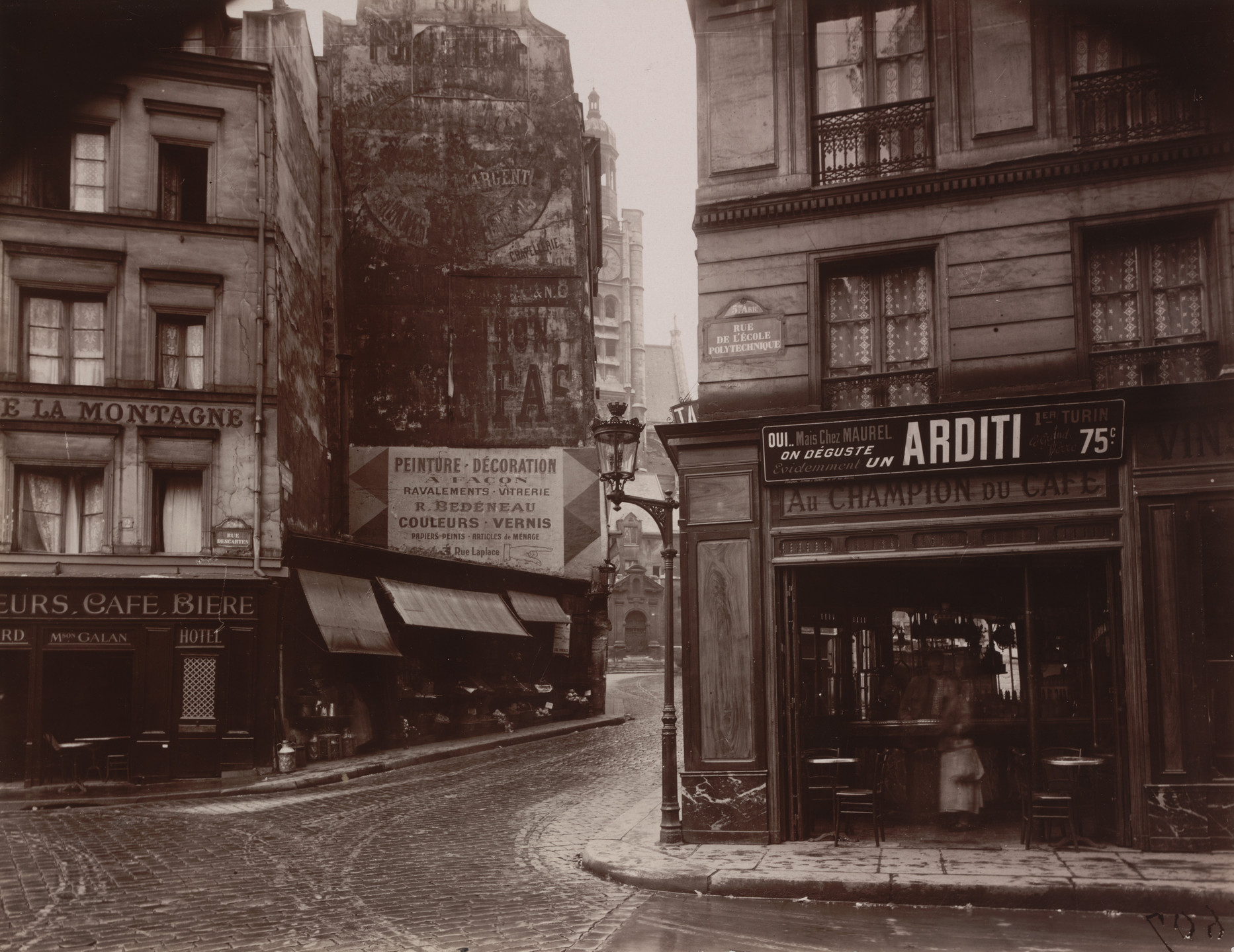 Eugène Atget. Rue de la Montagne-Sainte-Geneviève. June 1925