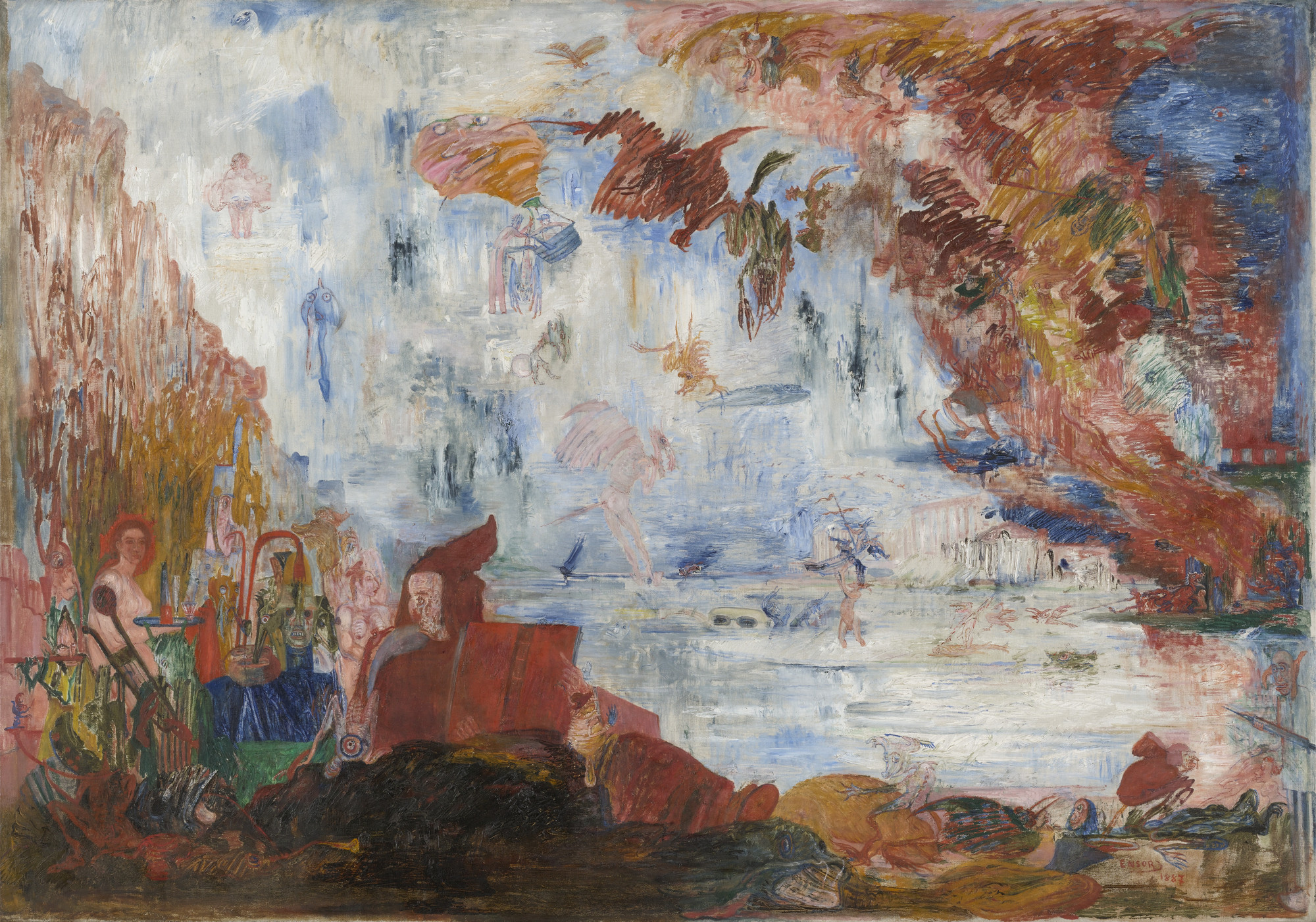 James Ensor. Tribulations of Saint Anthony. 1887