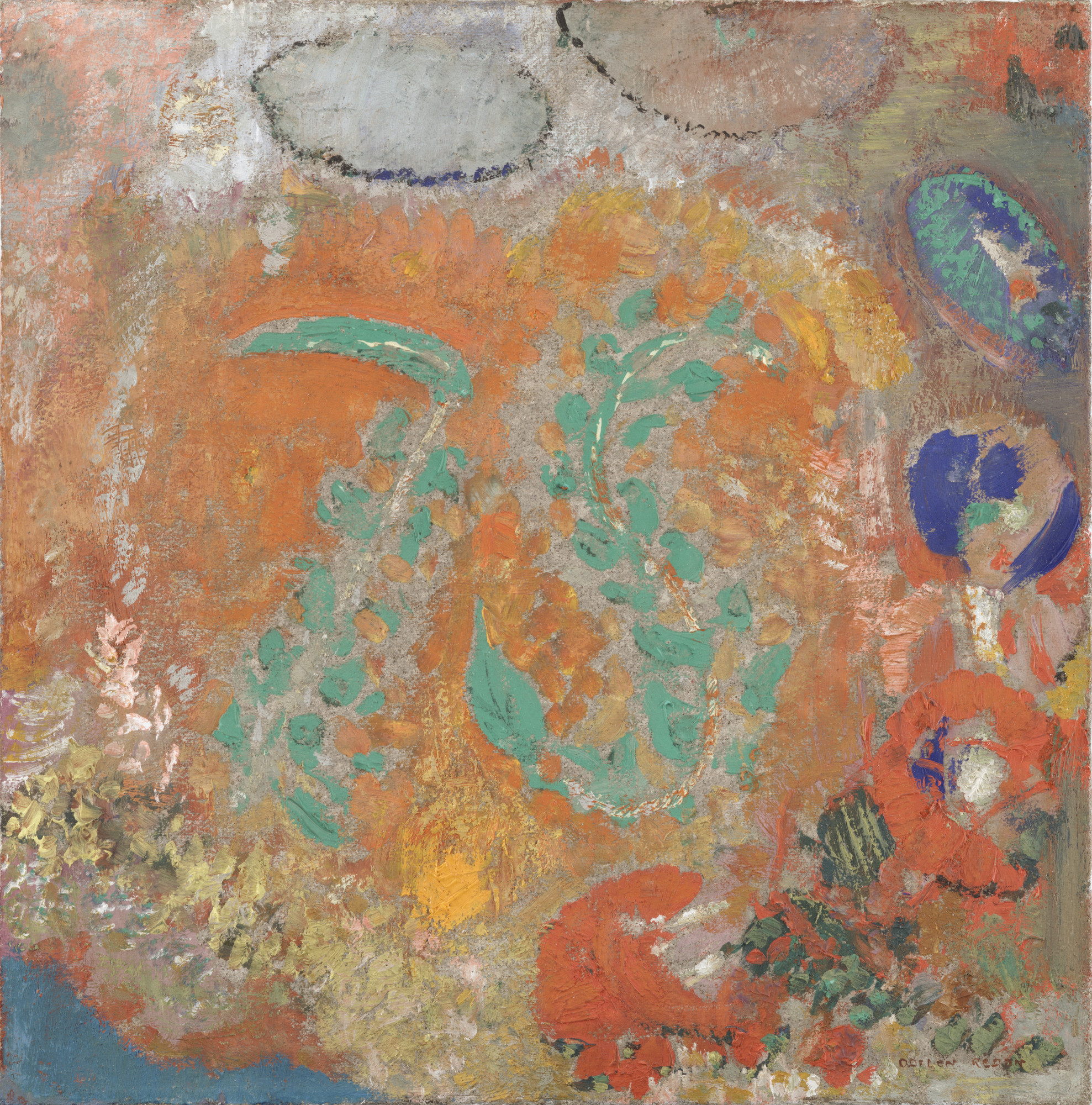 Odilon Redon Composition Flowers Without A Vase C 1905 Moma