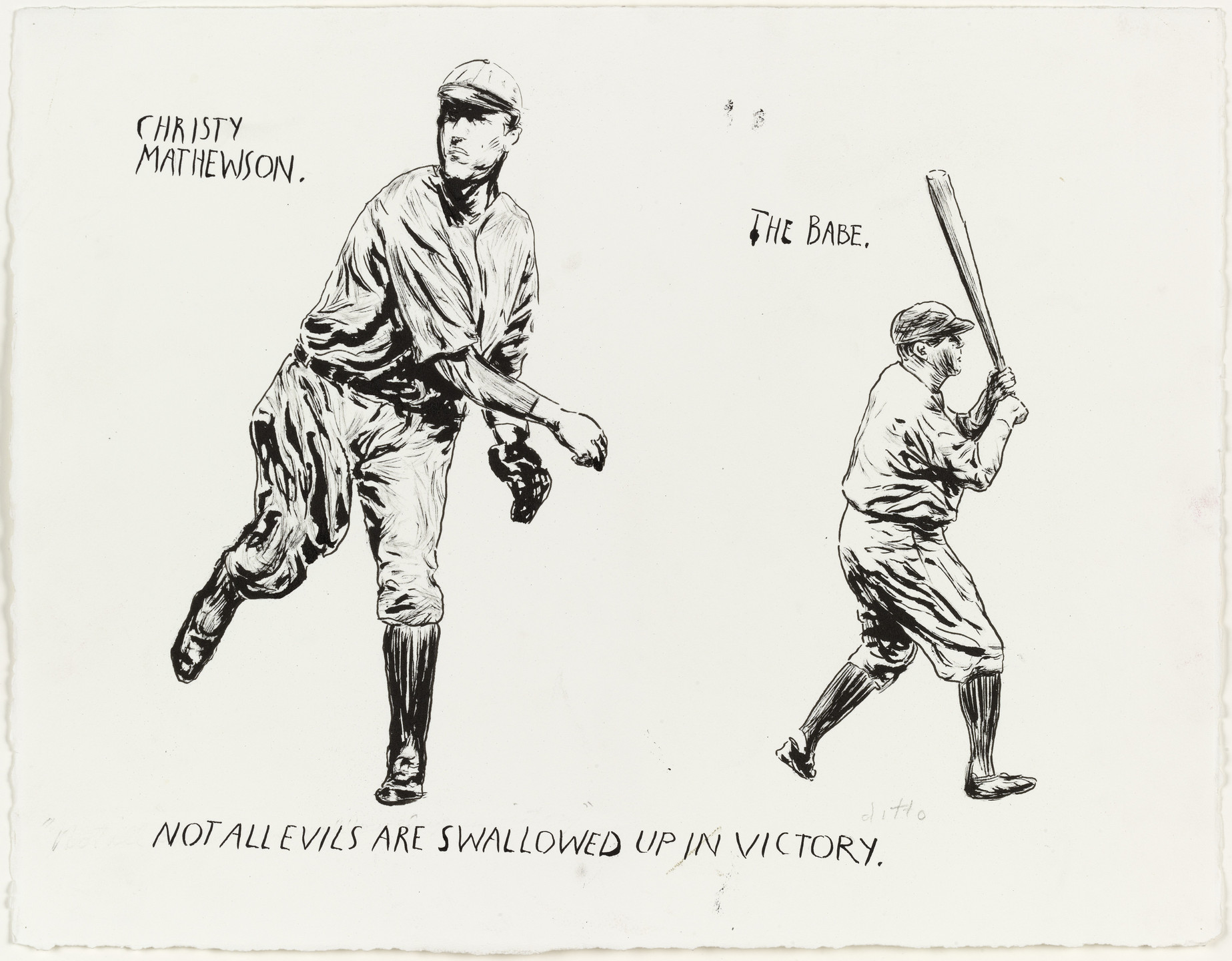 Raymond Pettibon. No Title (Christy Mathewson. The...). 2002