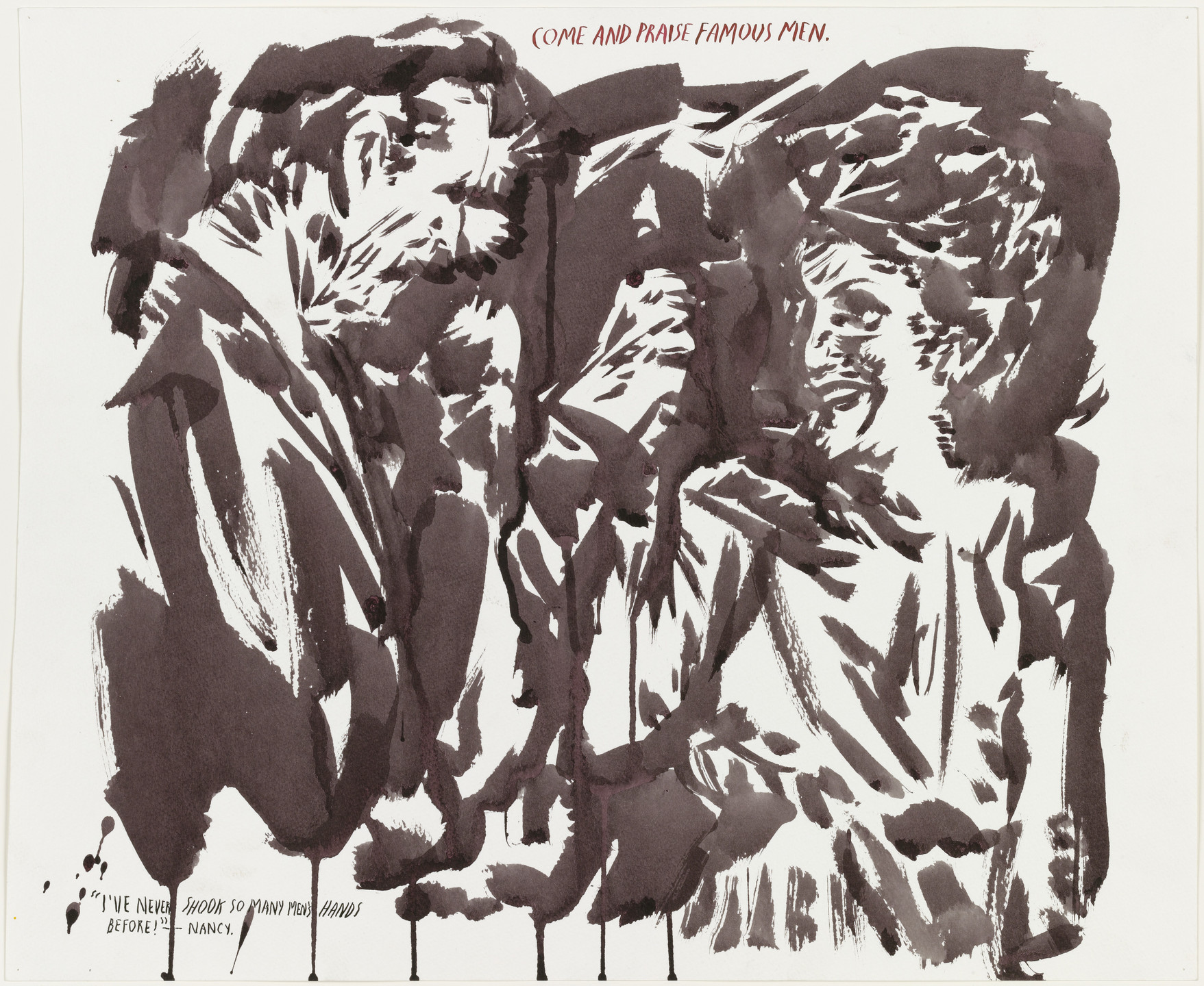 Raymond Pettibon. No Title (Come and praise...). 2001
