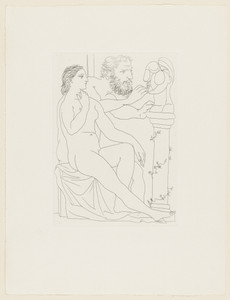 Model and Sculptor with His Sculpture (Modèle et sculpteur avec sa sculpture) from the Vollard Suite (Suite Vollard)