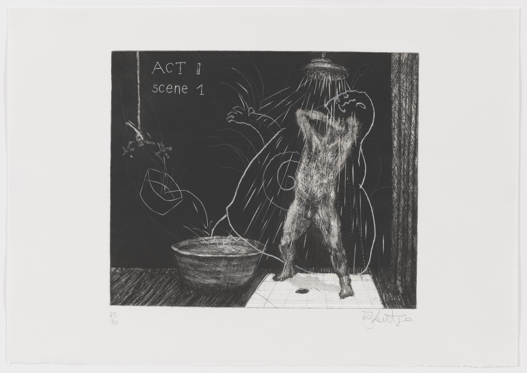 William Kentridge. Act II Scene I from Ubu Tells the Truth. 1996–97
