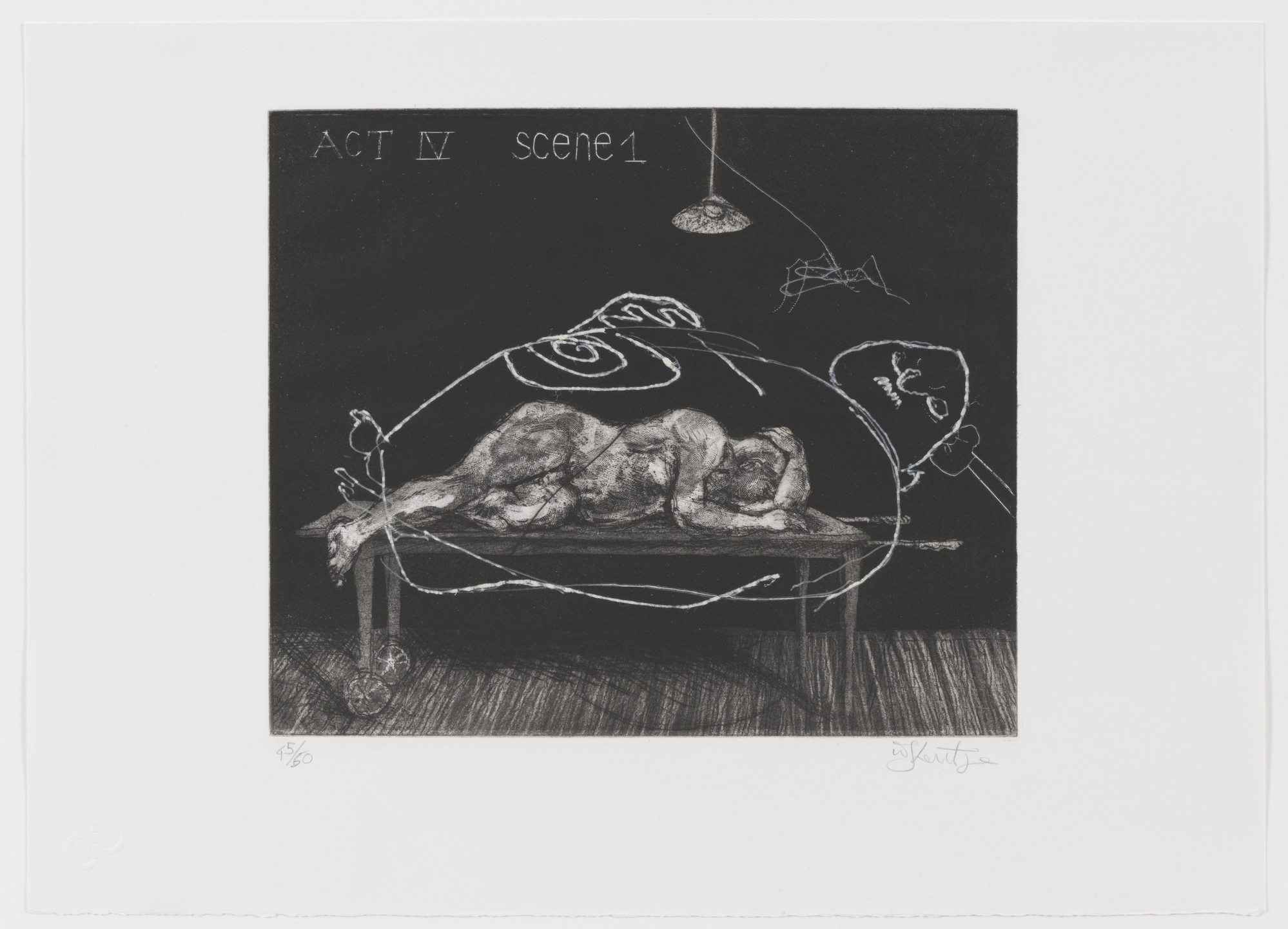 William Kentridge. Act IV Scene I from Ubu Tells the Truth. 1996–97