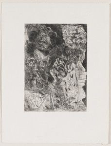 Rembrandt with Turban, Furs, and Elephant Eye (Rembrandt au turban, aux fourrures, et à la œil d'éléphant) from the Vollard Suite (Suite Vollard)