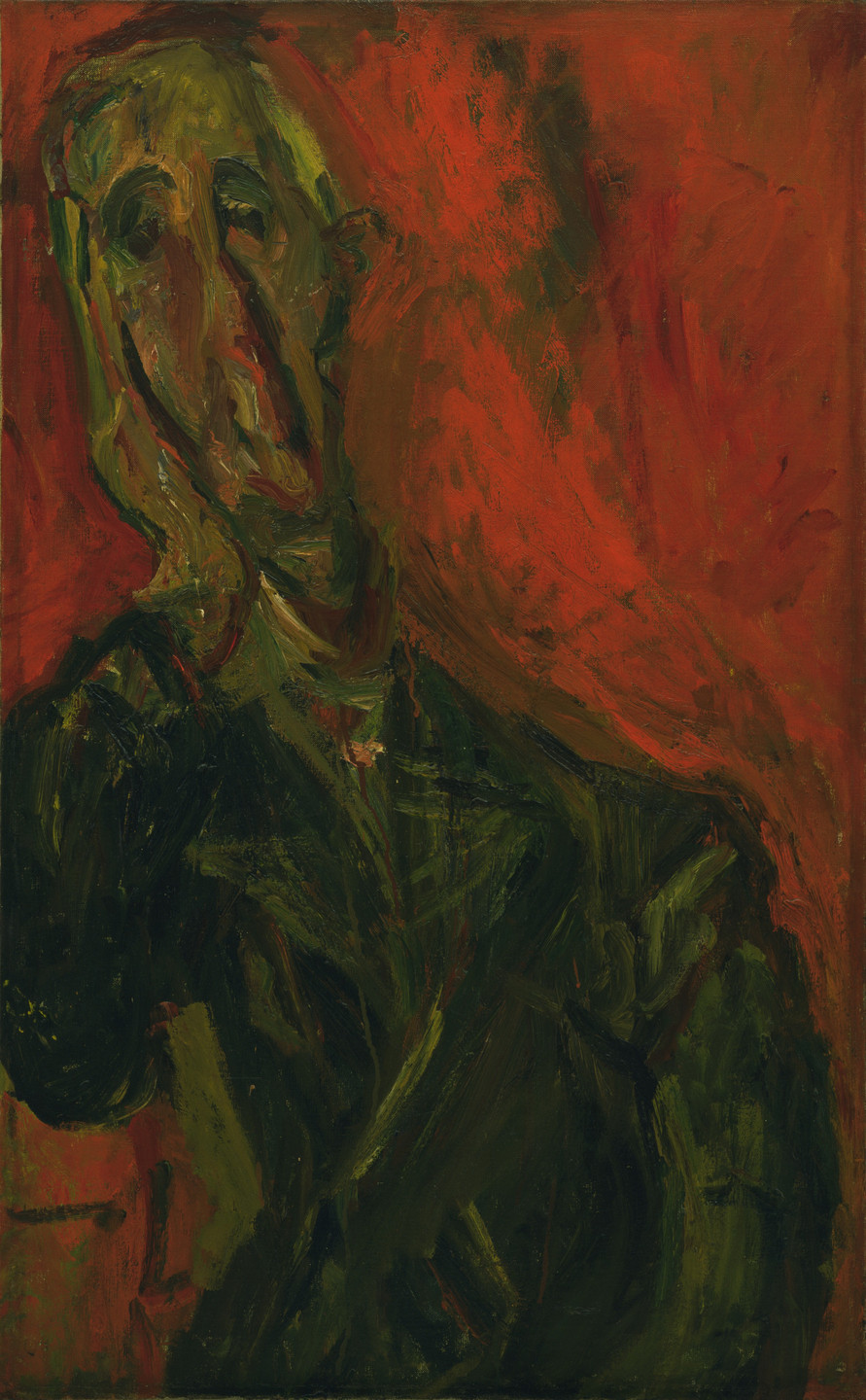 Chaim Soutine. Man in a Green Coat. c. 1921