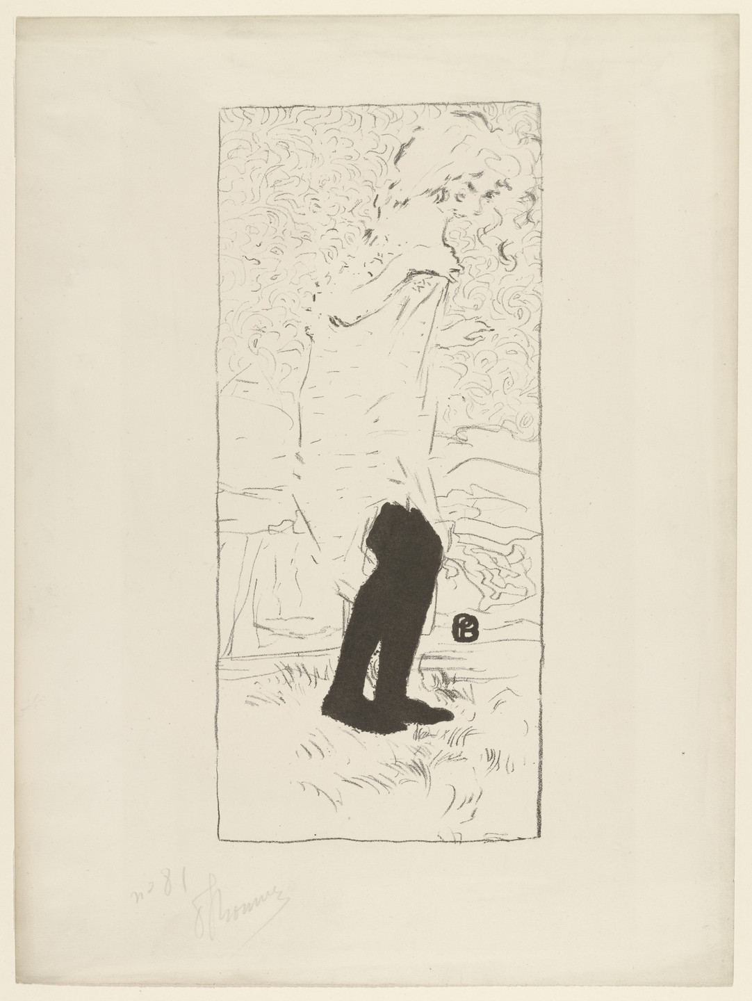 Pierre Bonnard. Young Woman in Black Stockings (Jeune Femme aux bas noirs). 1893